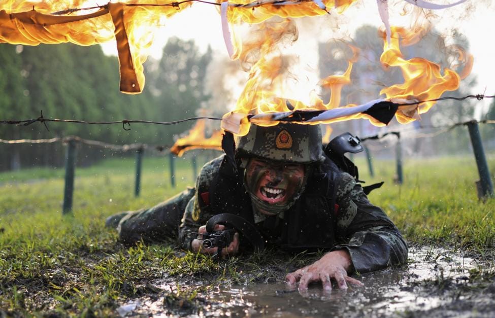 Chinese paramilitary training