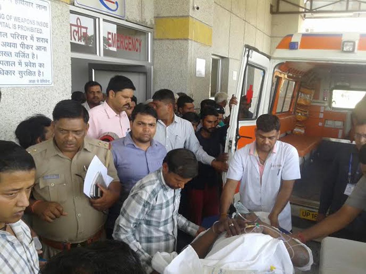 school management committee members The shot, in critical condition