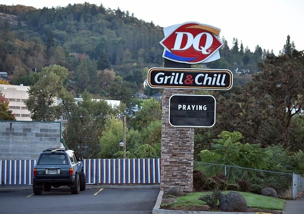 anti hindu slogan on a restaurant in america