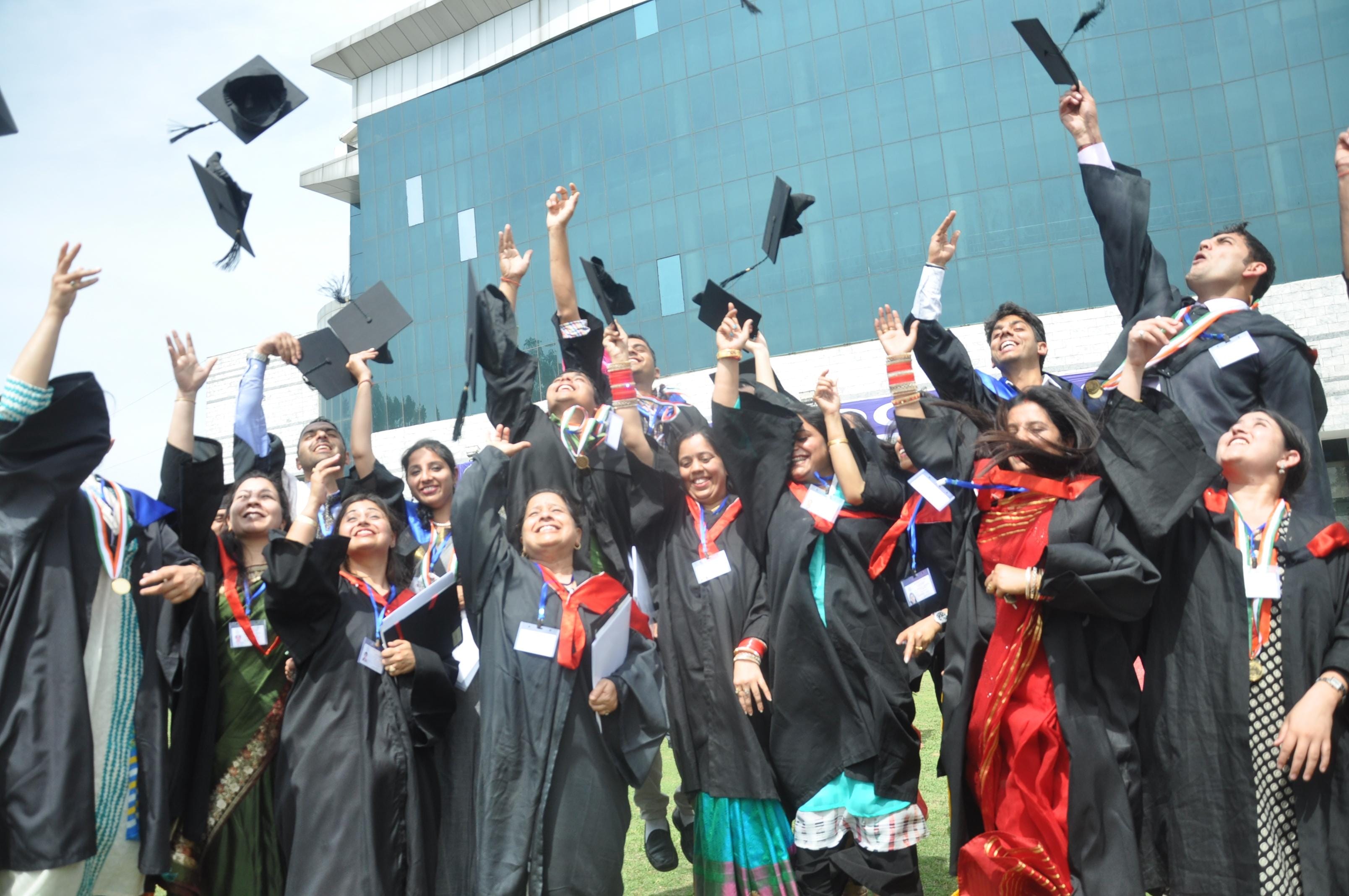 Student happy to receive medal