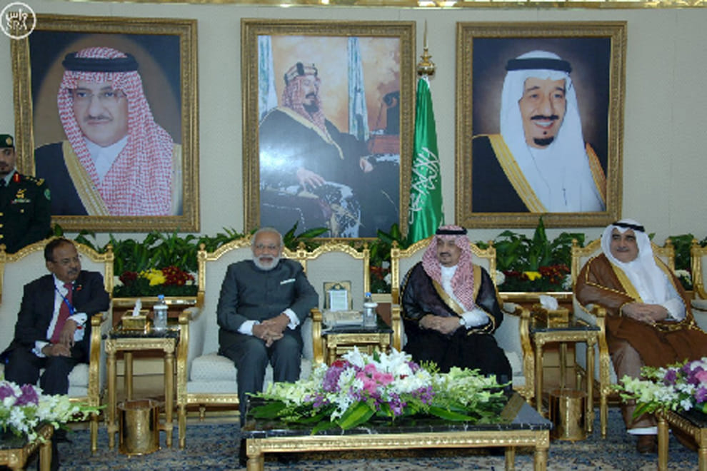 Modi visits Masmak fort in Riyadh
