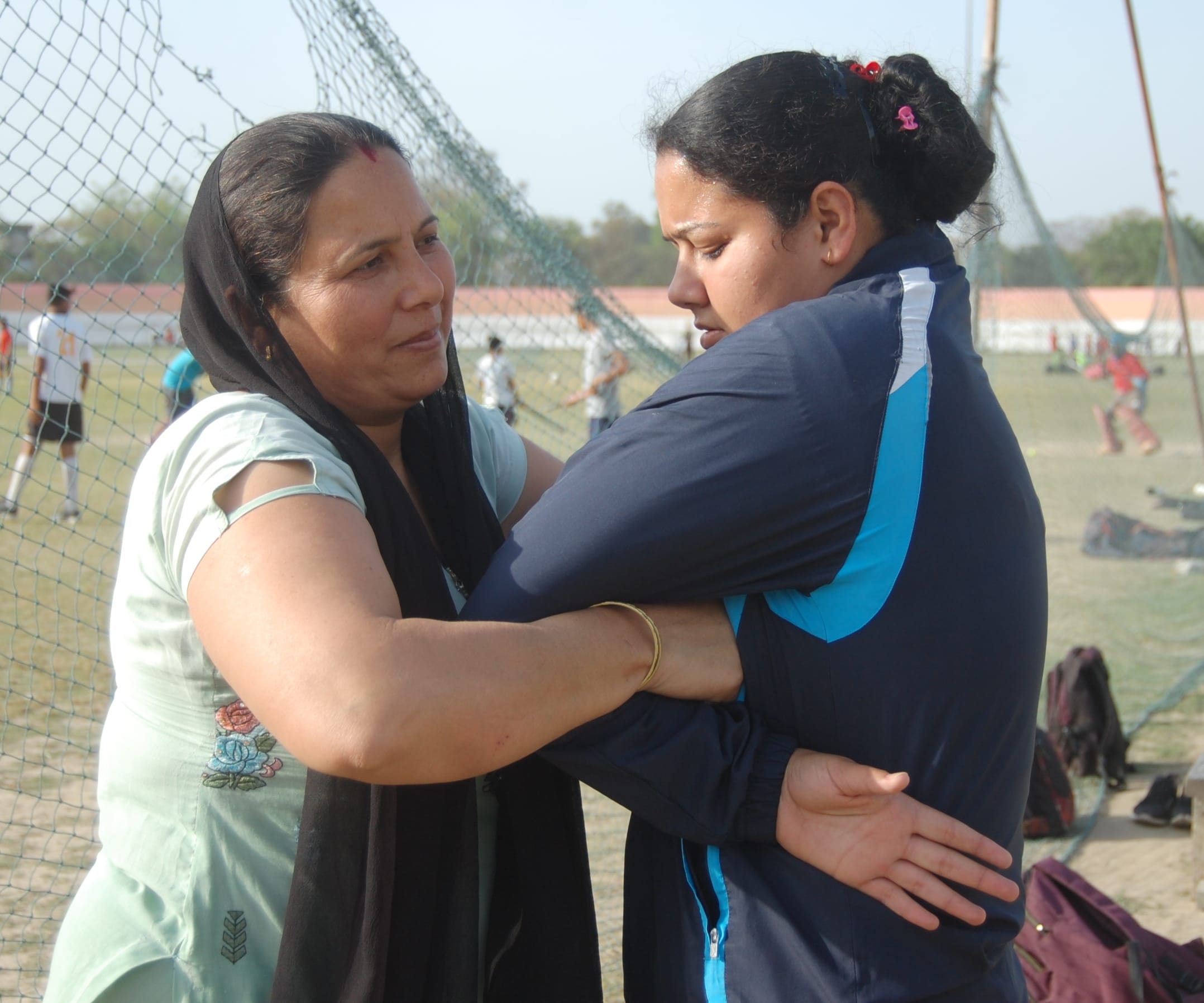mother became coach for safety of daughter