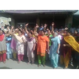 protest, yamunanagar, haryana, women