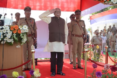 Governor Ram Naik in Ratik Parade in Lucknow.