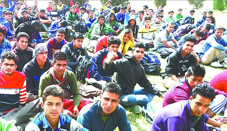 Army recruitment in Ranikhet