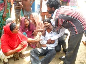 burn death in manjhanpur area