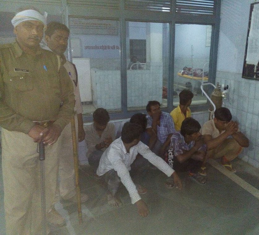The young man entered the police station attack