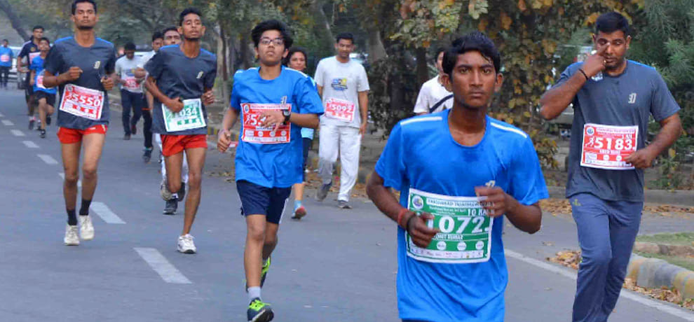 Run for United and clean Faridabad, ran with the message of cleanliness
