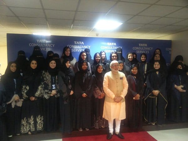 PM Modi visits TCS all women IT and ITES Centre in Riyadh