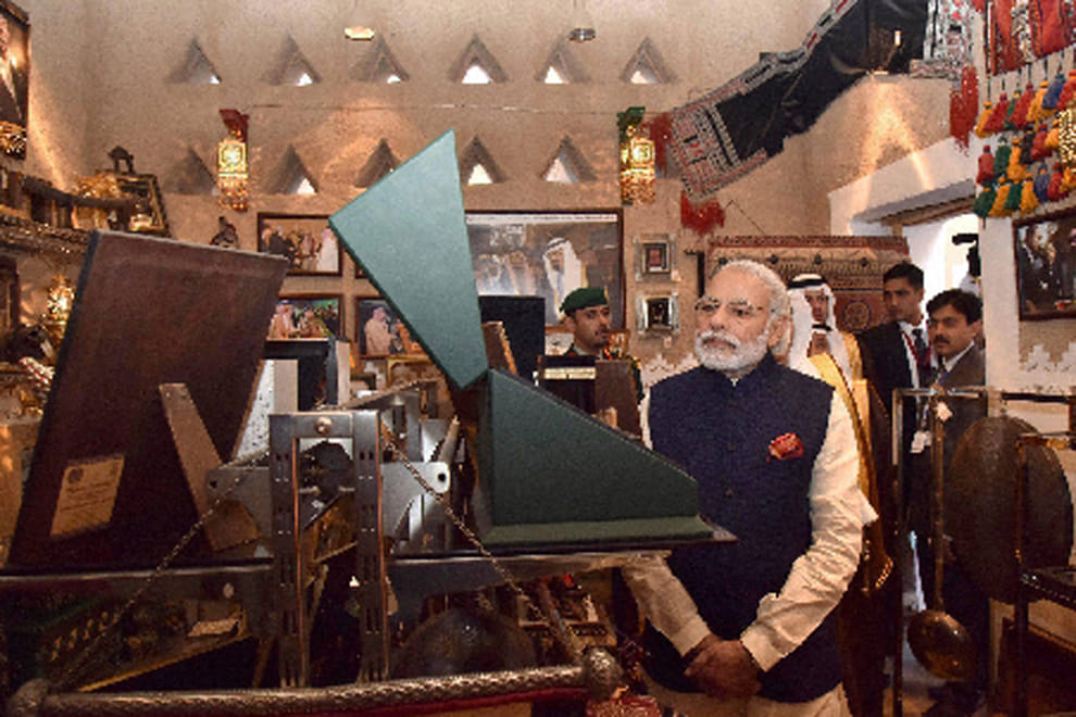 Modi visits Masmak fort in Riyadh