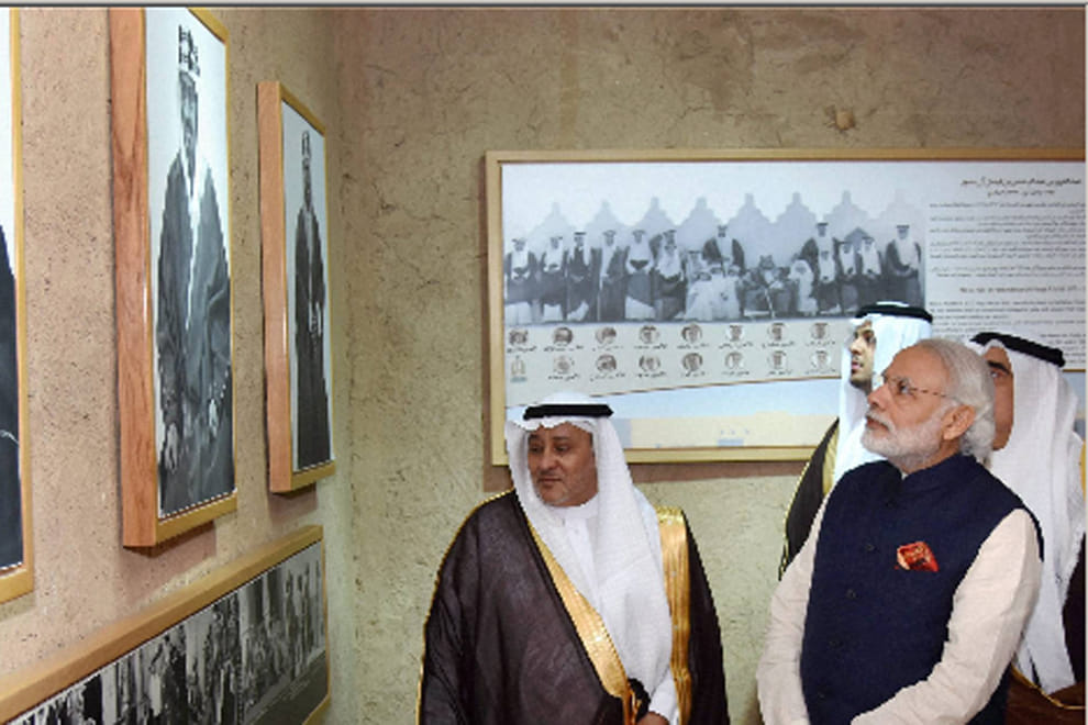 Modi visits Masmak fort in Riyadh