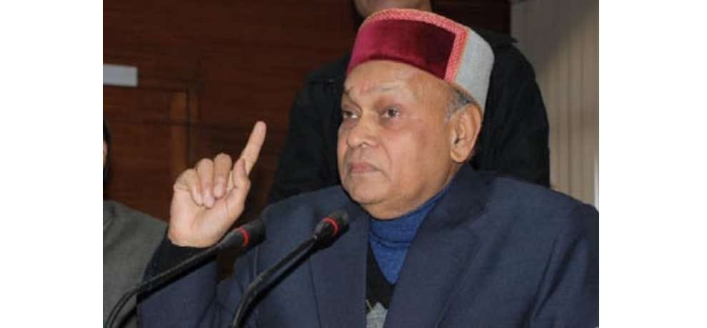  Prem kumar dhumal target cm virbhadra singh in hp vidhansabha.