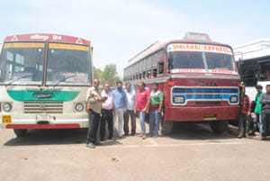 Now private land and roadways buses fixed