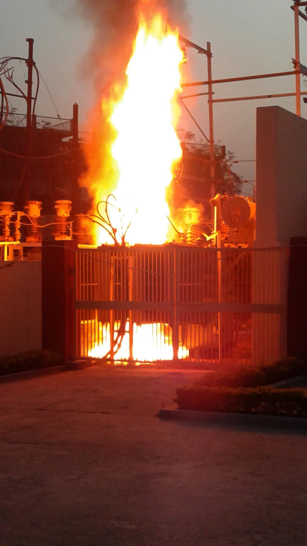A raging fire in Sub Belupur