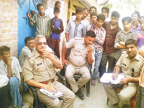 in presence of police patrolling, thieft events took place