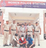three arrest in rape, jail, police action