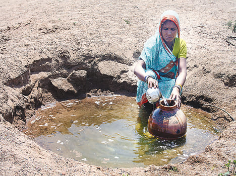 Two drops of water in sandy ground search