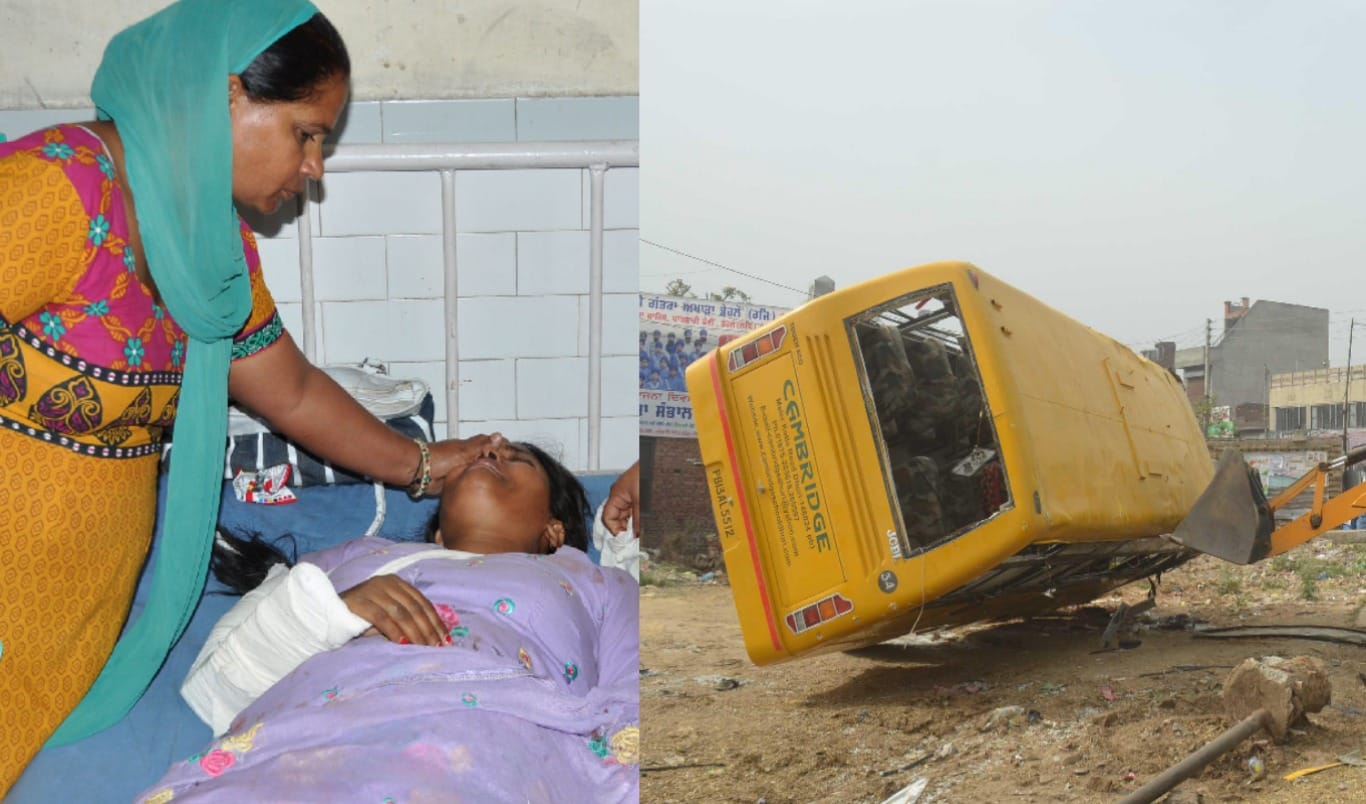 bus accident during CM rally, 40 injured