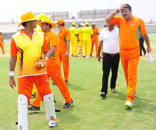Cricket match between IAS and IPS officers.