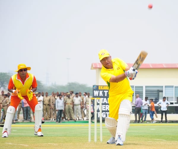 Cricket match between IAS and IPS officers.