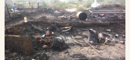  fire in cottage at baddi, 6 years old boy burn alive.