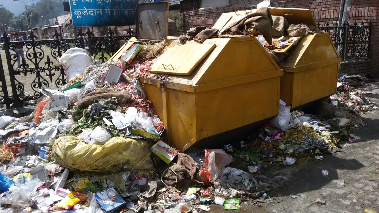 garbage in chamba city