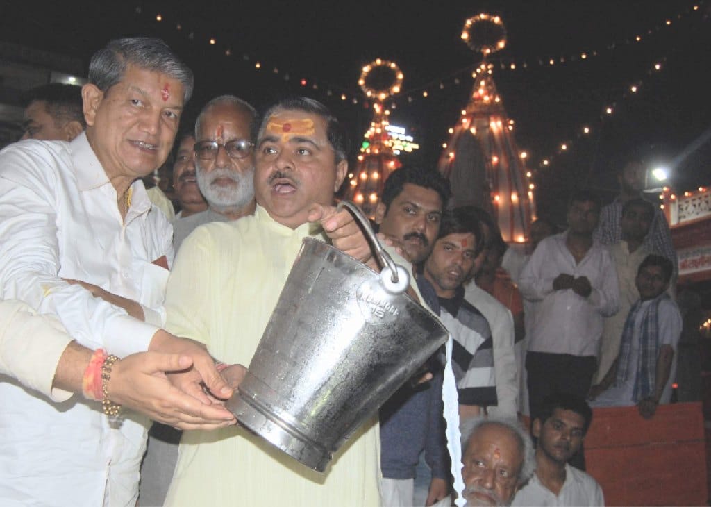 uttarakhand ex cm harish rawat went har ki pauri haridwar