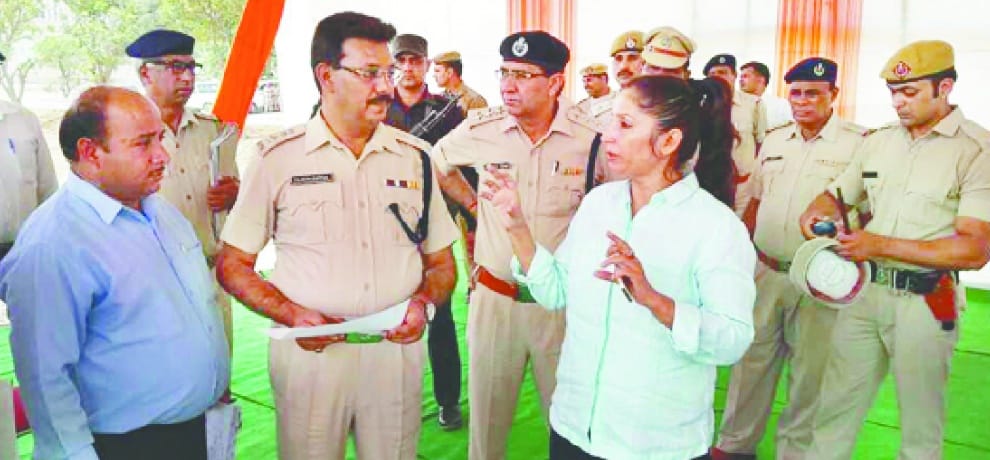 police alert for cm khattar visit to palwal, ig inspects