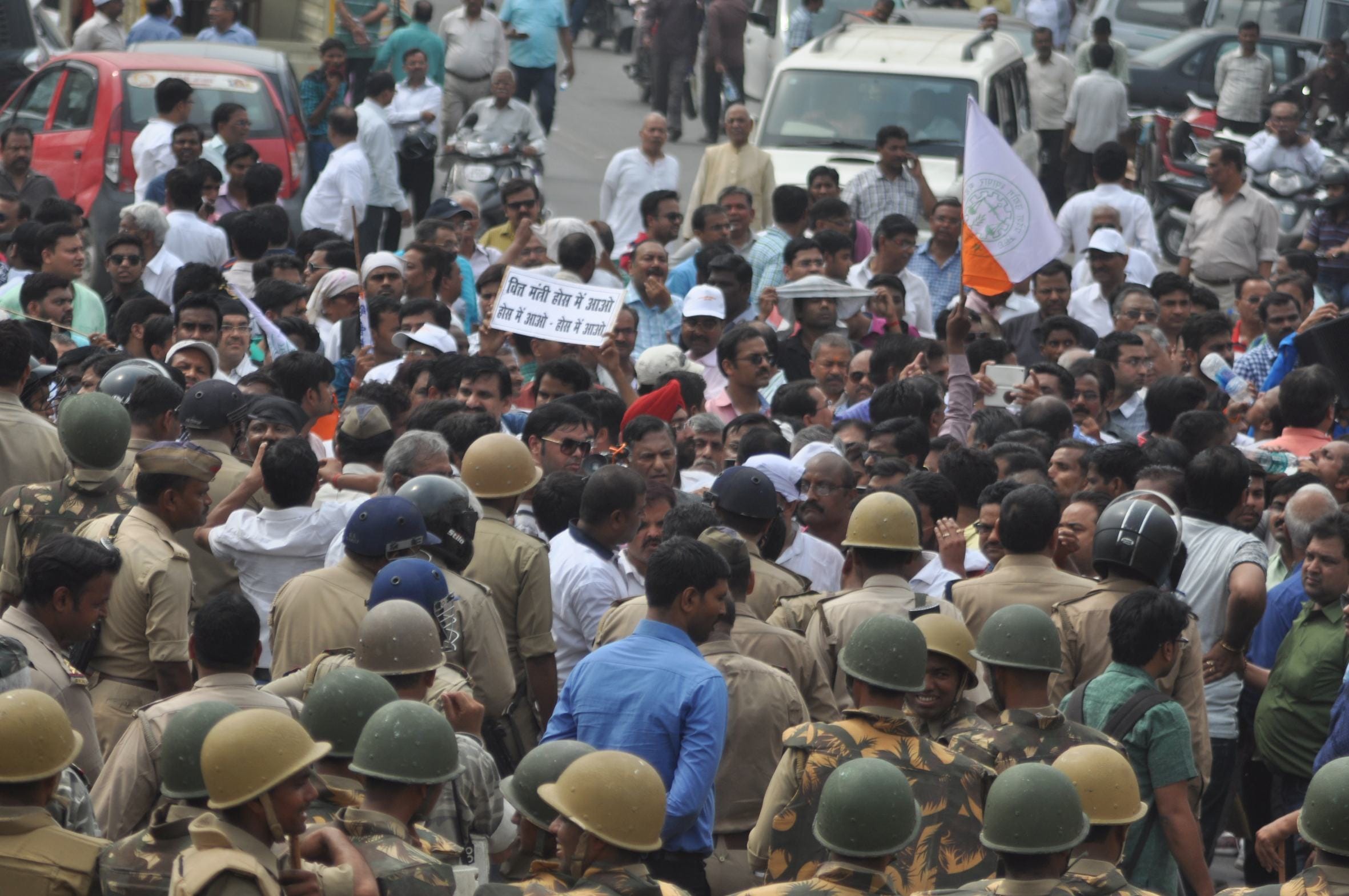 Jewellers Protest in Lucknow, uttar pradesh.