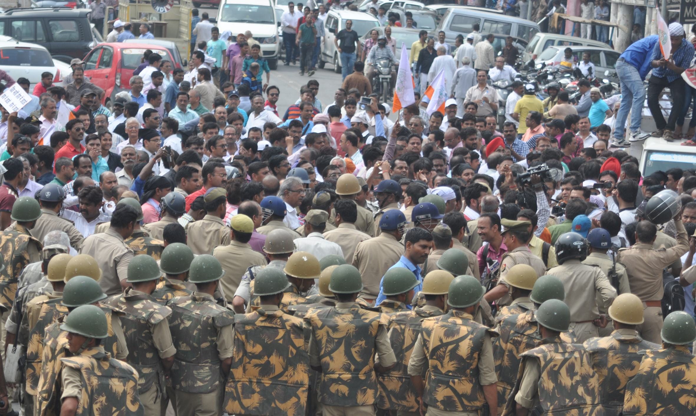 Jewellers Protest in Lucknow, uttar pradesh.