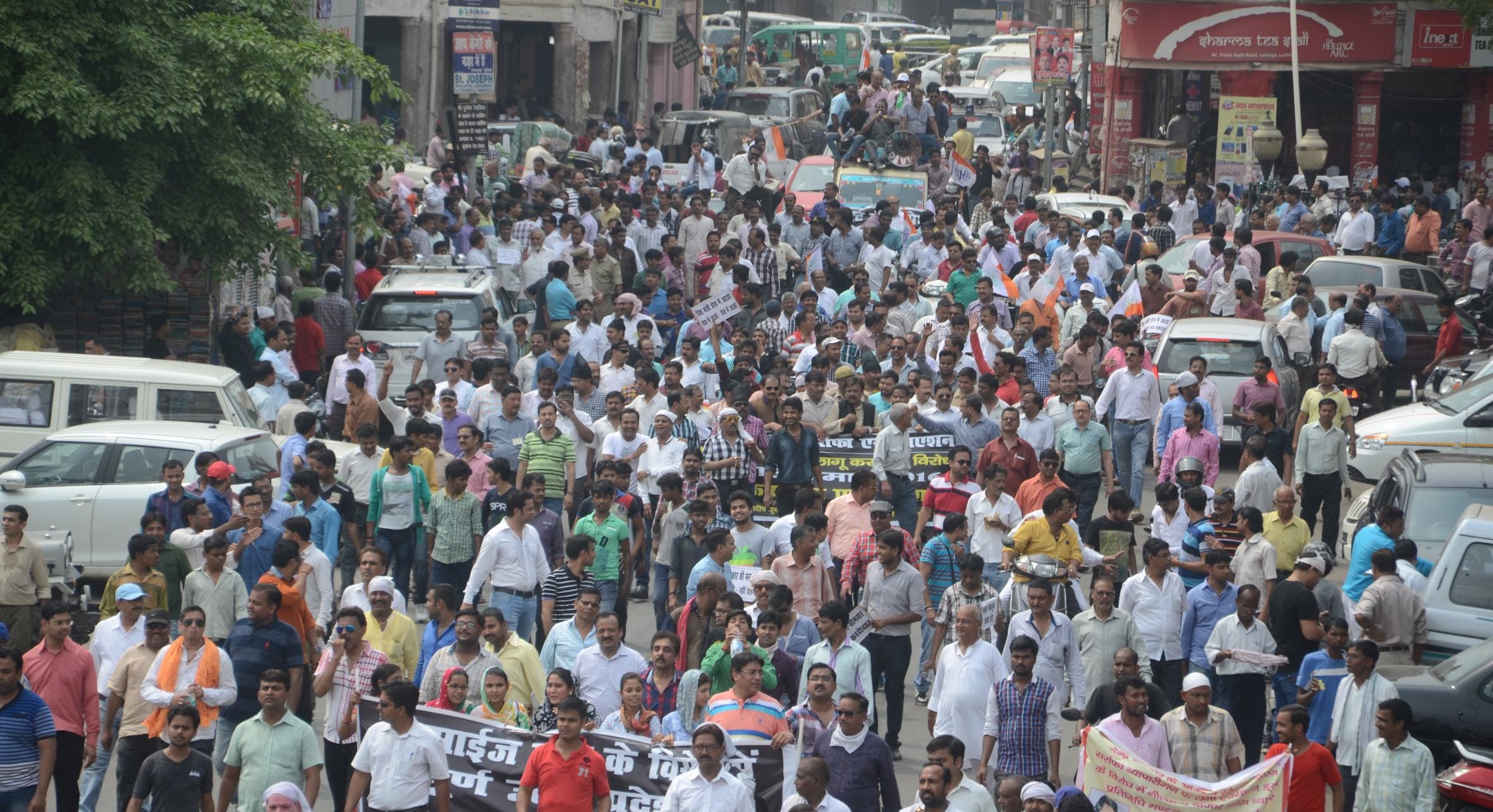 Jewellers Protest in Lucknow, uttar pradesh.