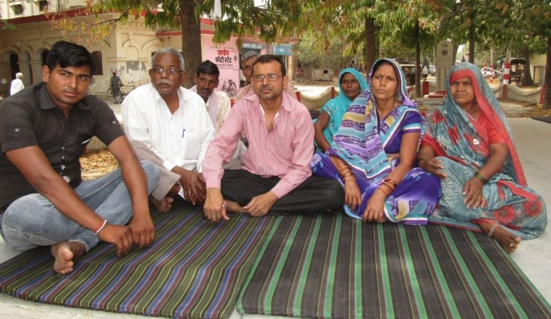 With family sitting on hunger strike