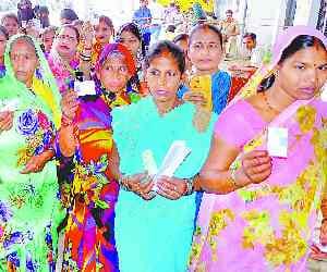 52.5 percent voting in bhadarsa