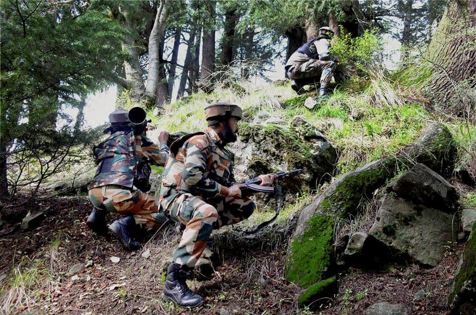 Operation cum down start in kashmir