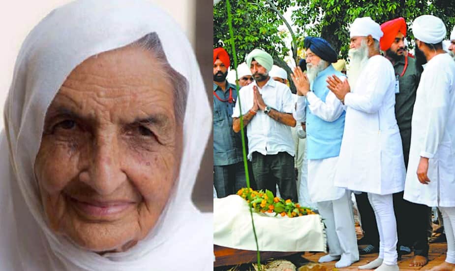 funeral of mata chand kaur in ludhiana