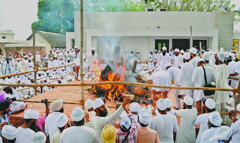 funeral of mata chand kaur in ludhiana