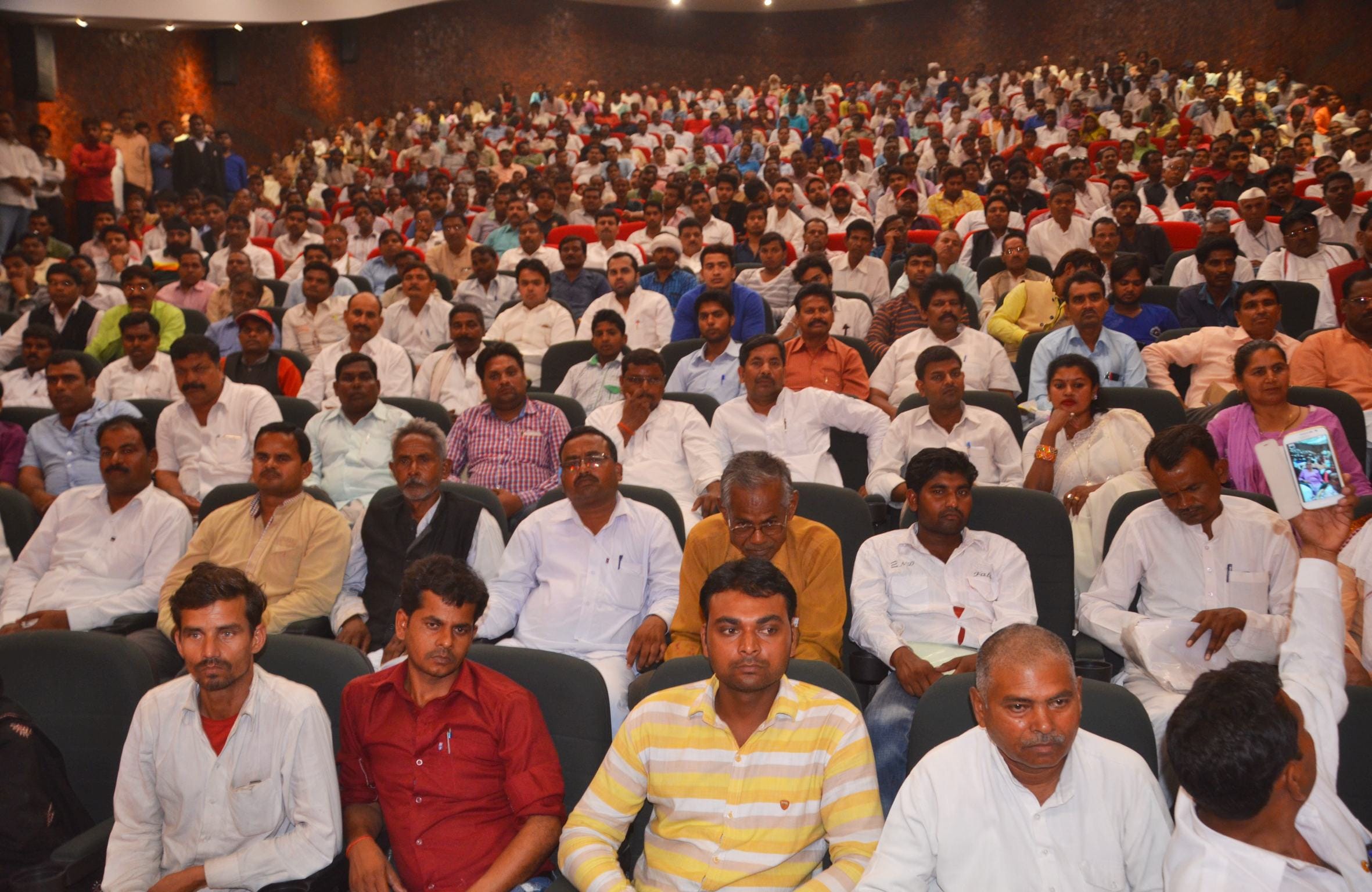 Mulayam Singh Yadav in a assembly in Lucknow.