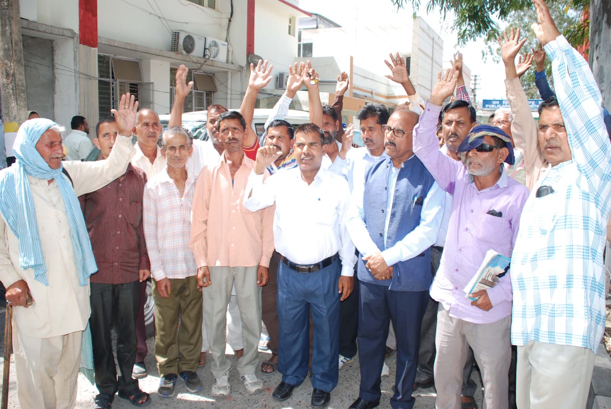 people protest against capd department 