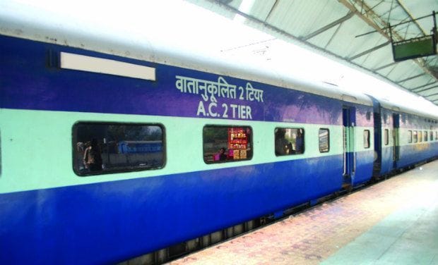 Ambala had a bad battery without AC coach planted sparked Intercity
