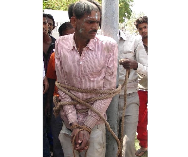  A man beaten up on the allegation of theft.