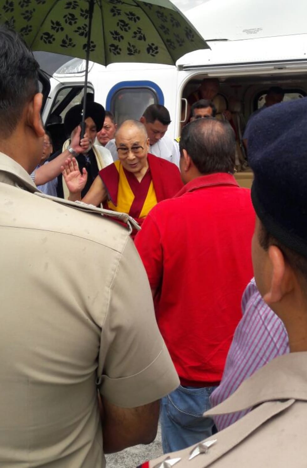 ibetan spiritual leader 'the Dalai Lama' in dehradun.