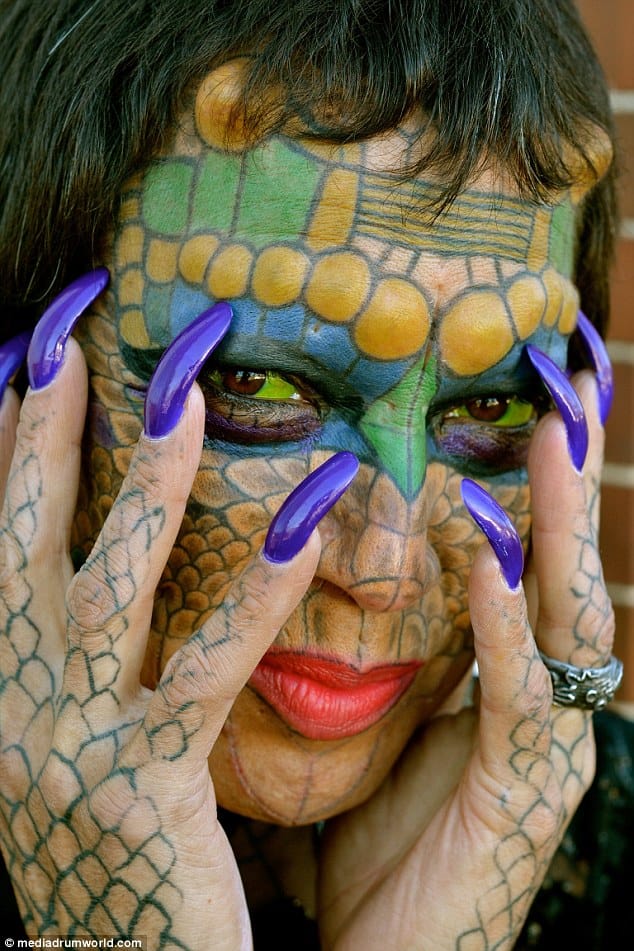dragon man who had his nose and ears cut