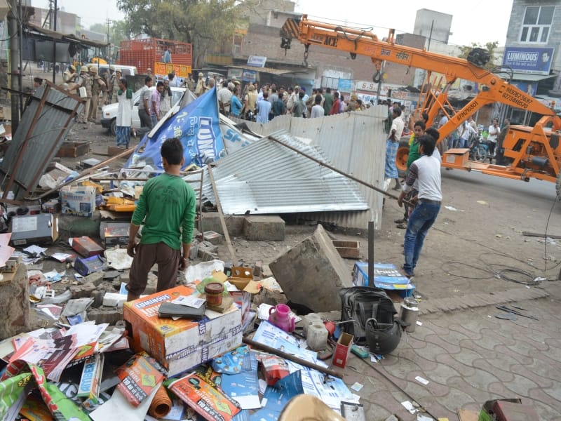 enchrochment removing in mathura