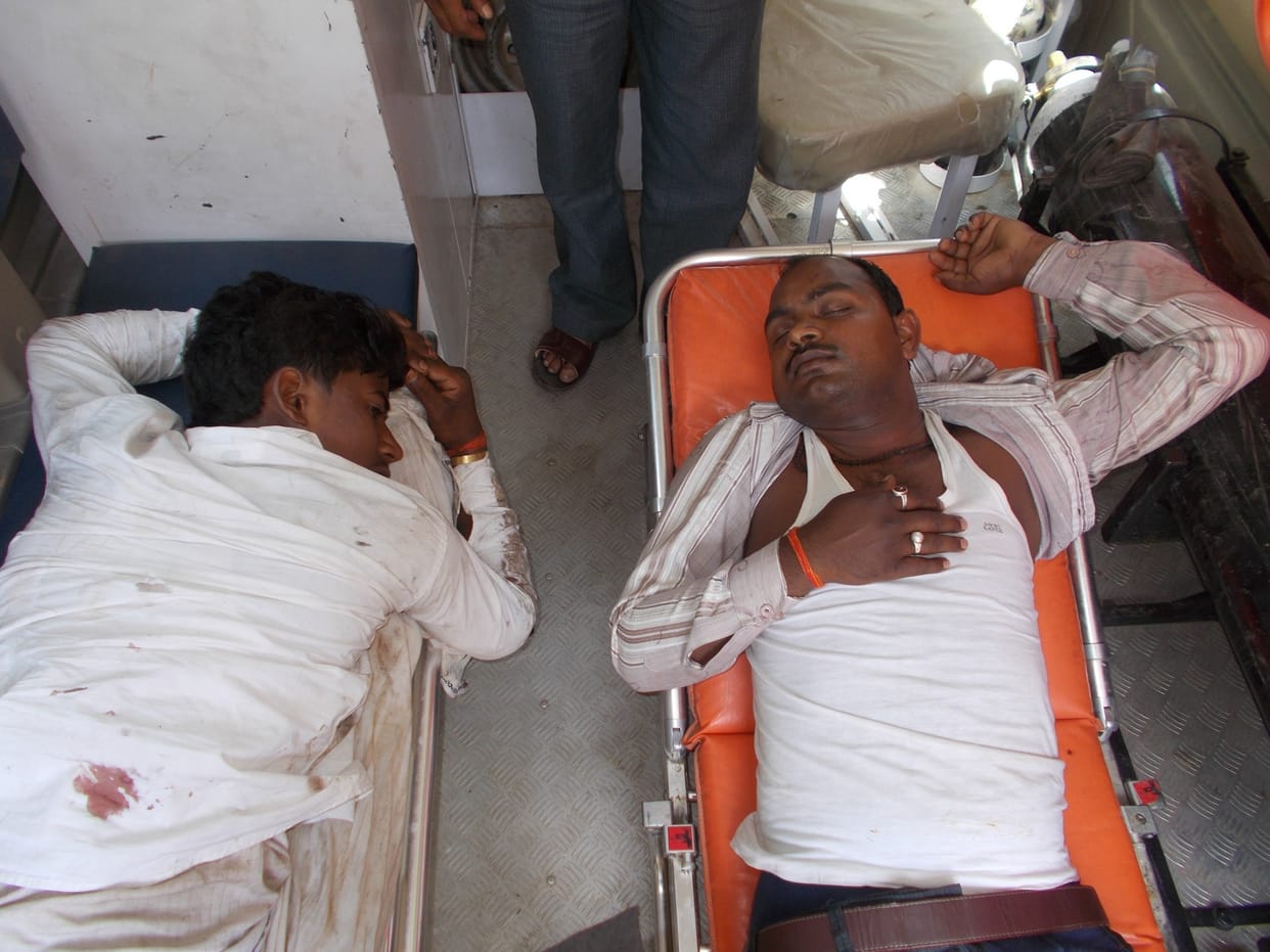17 injured in truck-bus collision, three critical