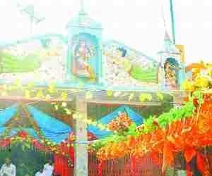 Lohramau Dham decorated on Navratri