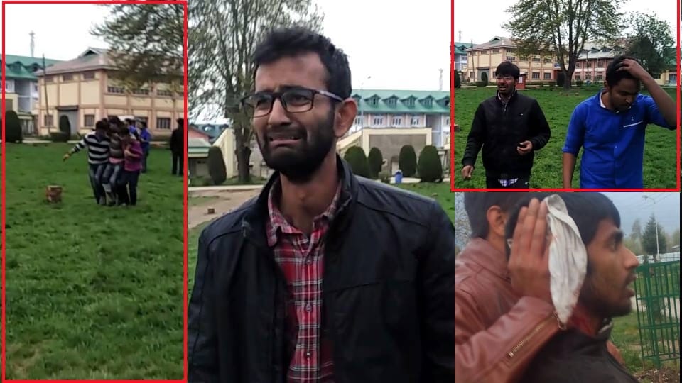 police brutality on students at nit shrinagar