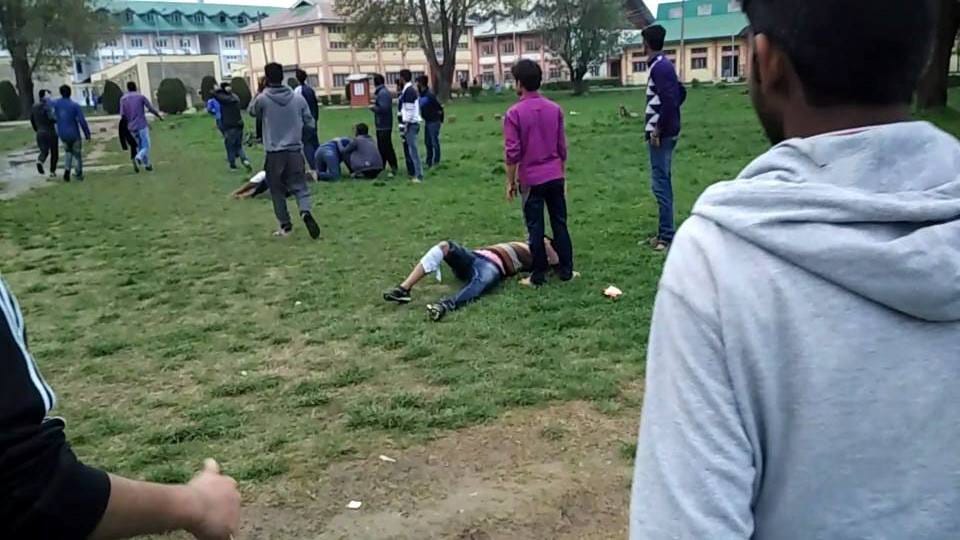 police brutality on students at nit shrinagar