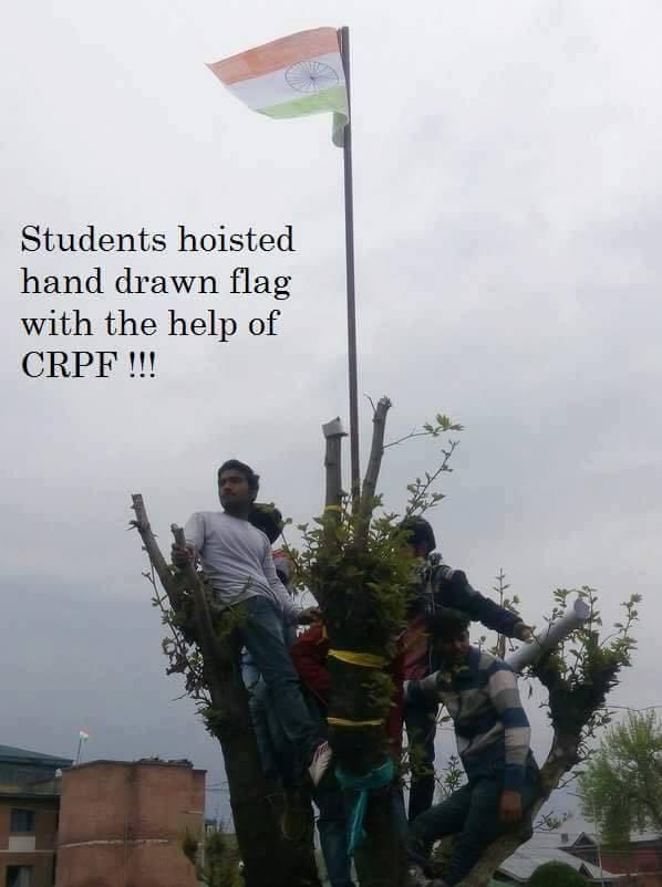 Showing the spirit of patriotism in students