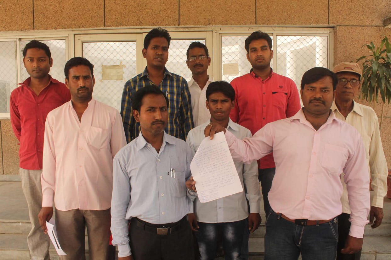 Candidates for the post of lekhpal performance