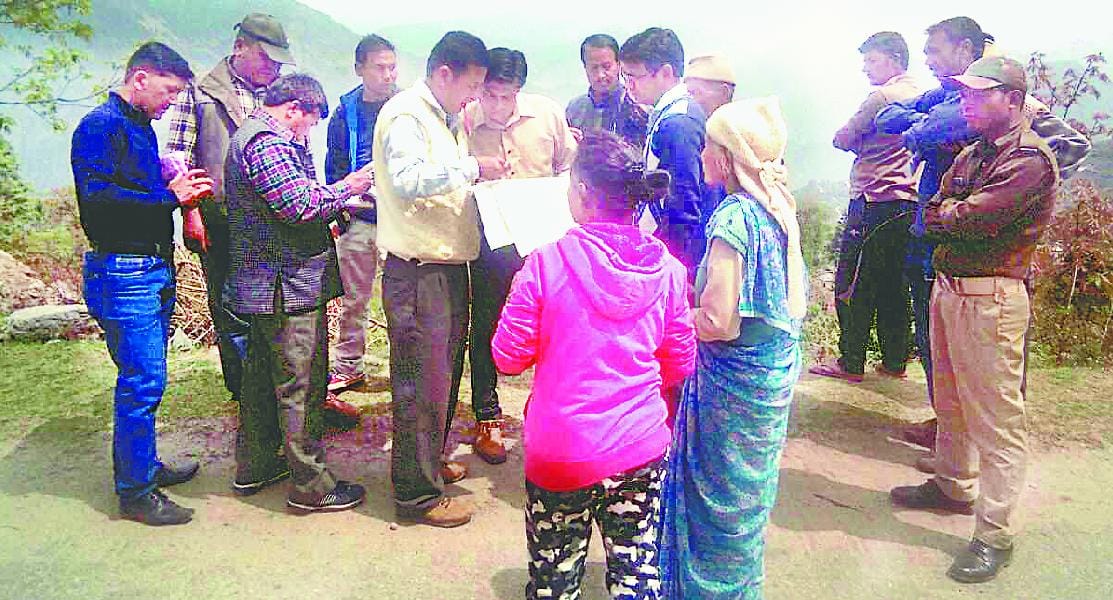 Land dispute is not being widened road